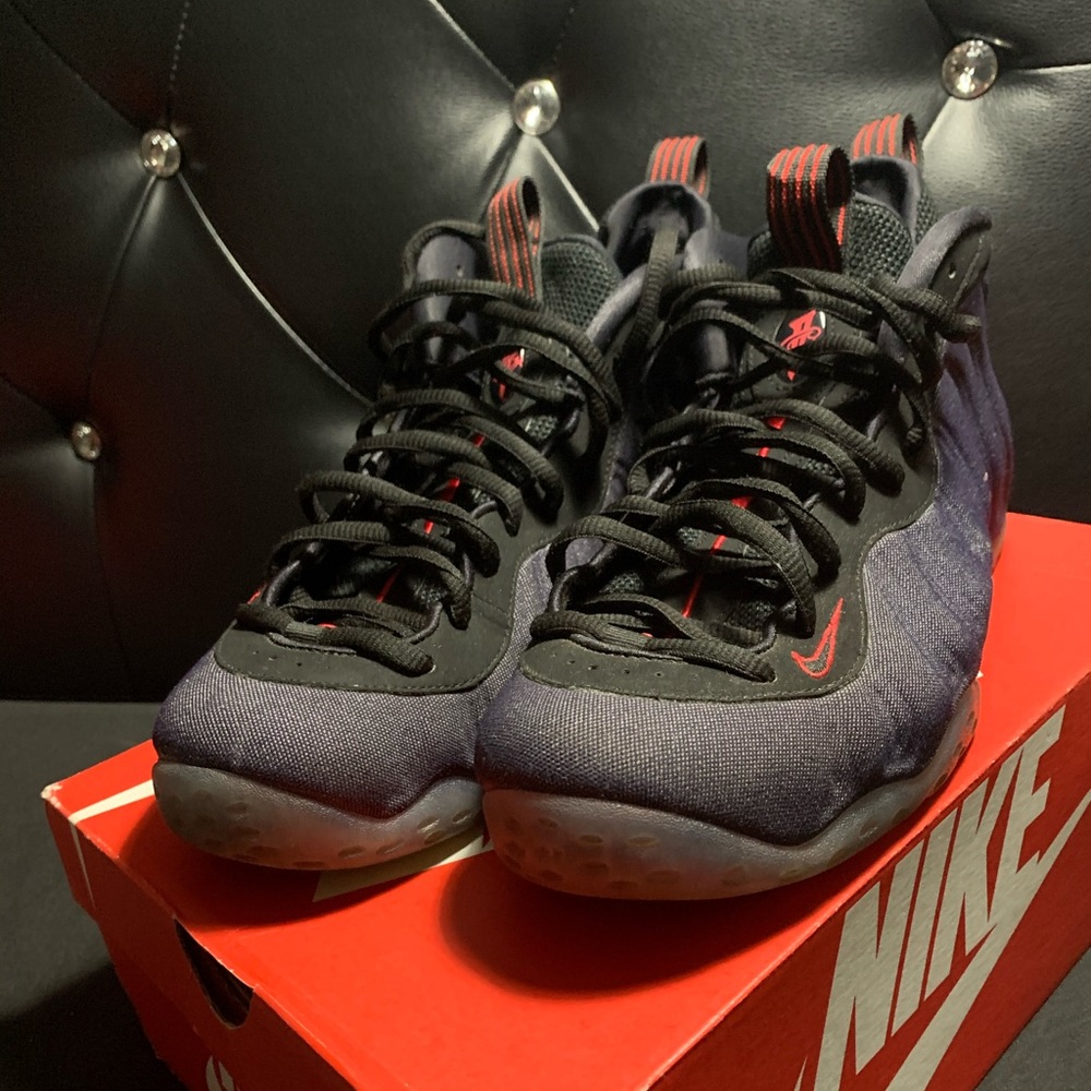 Denim foamposite one.